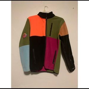 40s and shorties patch fleece zip up